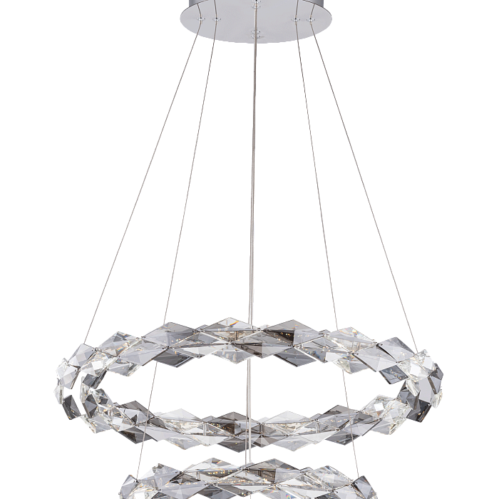 Люстра NewRgy 7278-6+4 CHROME+FINISH+CLEAR/SMOKY CRISTALL