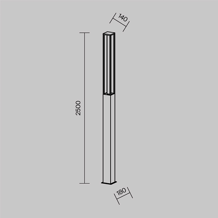Уличный светильник Outdoor O480FL-L25B3K
