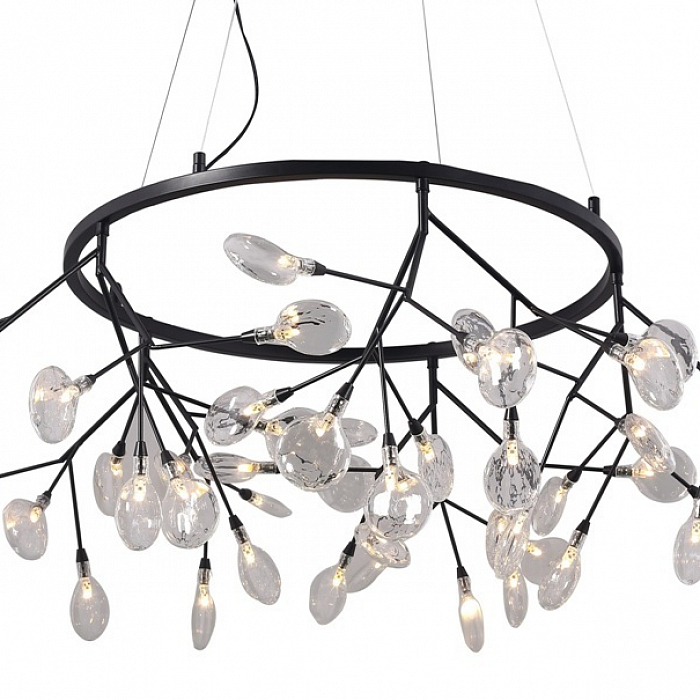Светильник Crystal Lux EVITA SP45 D BLACK/TRANSPARENT