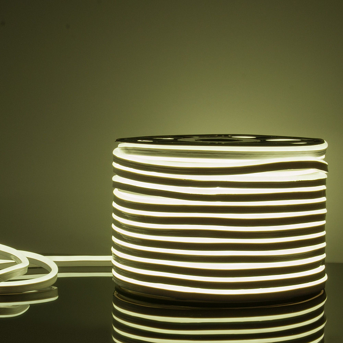 Уличный светильник Elektrostandard Гибкий неон 220V 9,6W 120Led 2835 IP67 односторонний холодный белый, 50 м