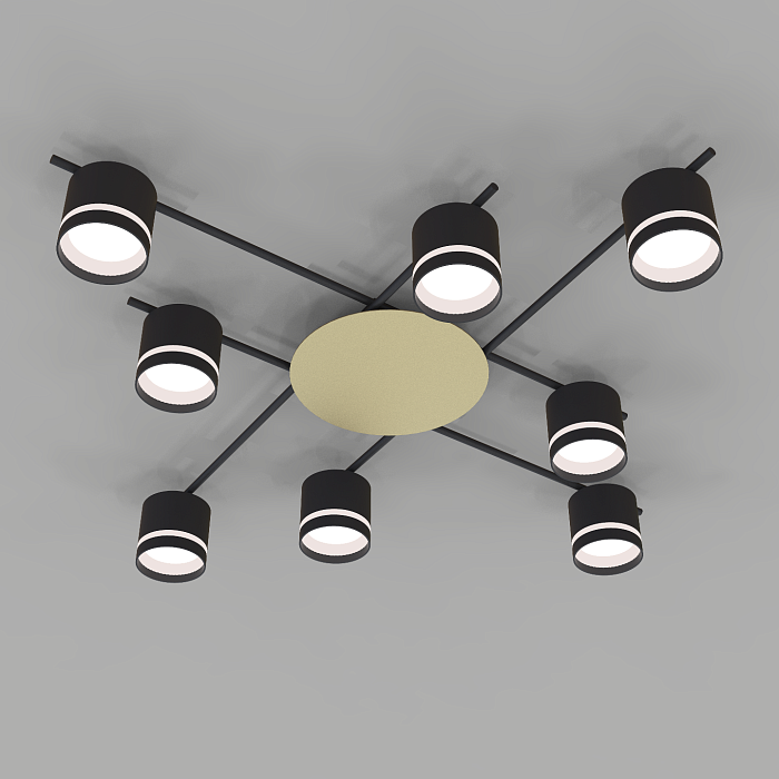 Люстра NewRgy CL-BRIGHT-R001-GX53*8 BK