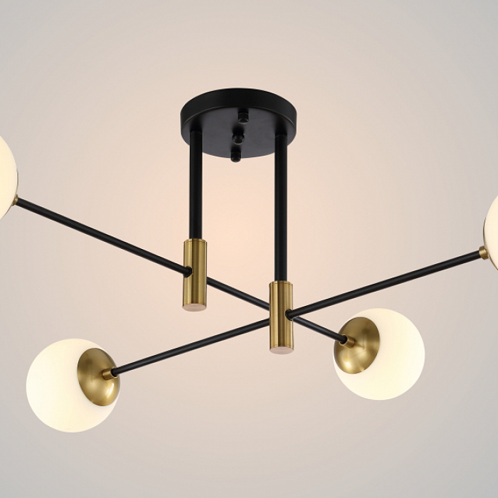 Светильник Crystal Lux FIDEL PL4 BLACK