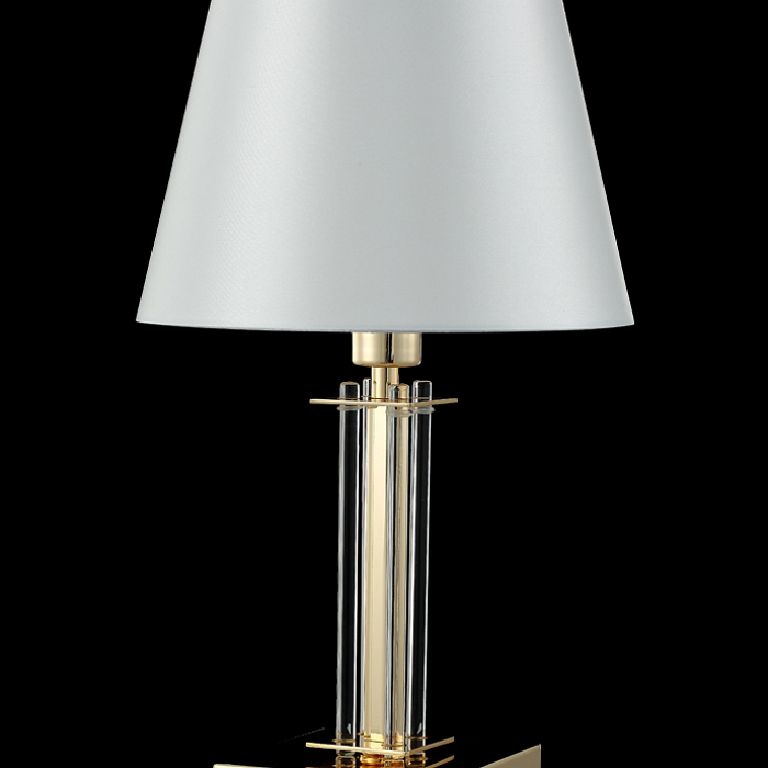 Настольная лампа Crystal Lux NICOLAS LG1 GOLD/WHITE